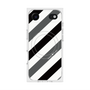 プレミアムスクエアケース with MagSafe［ Big Stripe - Black × Gray ］