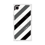 プレミアムスクエアケース with MagSafe［ Big Stripe - Black × Gray ］