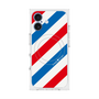 プレミアムスクエアケース with MagSafe［ Big Stripe - Red × Blue ］