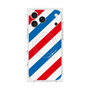 プレミアムスクエアケース with MagSafe［ Big Stripe - Red × Blue ］