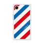 プレミアムスクエアケース with MagSafe［ Big Stripe - Red × Blue ］