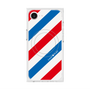 プレミアムスクエアケース with MagSafe［ Big Stripe - Red × Blue ］