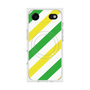 プレミアムスクエアケース with MagSafe［ Big Stripe - Green × Yellow ］