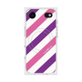 プレミアムスクエアケース with MagSafe［ Big Stripe - Purple × Pink ］