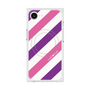 プレミアムスクエアケース with MagSafe［ Big Stripe - Purple × Pink ］