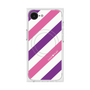 プレミアムスクエアケース with MagSafe［ Big Stripe - Purple × Pink ］