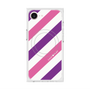 プレミアムスクエアケース with MagSafe［ Big Stripe - Purple × Pink ］