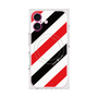 プレミアムスクエアケース with MagSafe［ Big Stripe - Red × Black ］