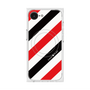 プレミアムスクエアケース with MagSafe［ Big Stripe - Red × Black ］
