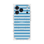 プレミアムスクエアケース with MagSafe［ Small Border - Blue ］