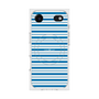 プレミアムスクエアケース with MagSafe［ Small Border - Blue ］