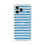 プレミアムスクエアケース with MagSafe［ Small Border - Blue ］