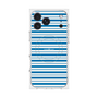 プレミアムスクエアケース with MagSafe［ Small Border - Blue ］