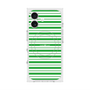 プレミアムスクエアケース with MagSafe［ Small Border - Green ］