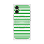 プレミアムスクエアケース with MagSafe［ Small Border - Green ］