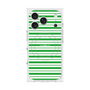 プレミアムスクエアケース with MagSafe［ Small Border - Green ］