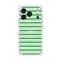 プレミアムスクエアケース with MagSafe［ Small Border - Green ］