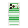 プレミアムスクエアケース with MagSafe［ Small Border - Green ］