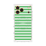 プレミアムスクエアケース with MagSafe［ Small Border - Green ］