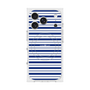 プレミアムスクエアケース with MagSafe［ Small Border - Navy ］