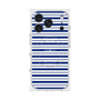 プレミアムスクエアケース with MagSafe［ Small Border - Navy ］