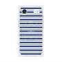 プレミアムスクエアケース with MagSafe［ Small Border - Navy ］