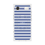 プレミアムスクエアケース with MagSafe［ Small Border - Navy ］