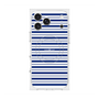 プレミアムスクエアケース with MagSafe［ Small Border - Navy ］