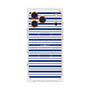 プレミアムスクエアケース with MagSafe［ Small Border - Navy ］
