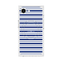 プレミアムスクエアケース with MagSafe［ Small Border - Navy ］