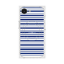 プレミアムスクエアケース with MagSafe［ Small Border - Navy ］