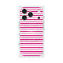 プレミアムスクエアケース with MagSafe［ Small Border - Pink ］