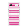 プレミアムスクエアケース with MagSafe［ Small Border - Pink ］