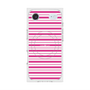 プレミアムスクエアケース with MagSafe［ Small Border - Pink ］