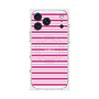 プレミアムスクエアケース with MagSafe［ Small Border - Pink ］