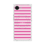 プレミアムスクエアケース with MagSafe［ Small Border - Pink ］