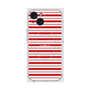 プレミアムスクエアケース with MagSafe［ Small Border - Red ］