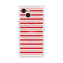 プレミアムスクエアケース with MagSafe［ Small Border - Red ］
