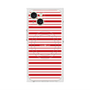 プレミアムスクエアケース with MagSafe［ Small Border - Red ］