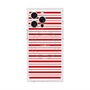プレミアムスクエアケース with MagSafe［ Small Border - Red ］