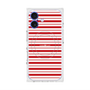 プレミアムスクエアケース with MagSafe［ Small Border - Red ］