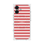 プレミアムスクエアケース with MagSafe［ Small Border - Red ］