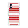 プレミアムスクエアケース with MagSafe［ Small Border - Red ］