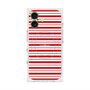 プレミアムスクエアケース with MagSafe［ Small Border - Red ］