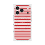プレミアムスクエアケース with MagSafe［ Small Border - Red ］