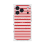 プレミアムスクエアケース with MagSafe［ Small Border - Red ］