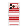 プレミアムスクエアケース with MagSafe［ Small Border - Red ］