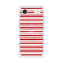 プレミアムスクエアケース with MagSafe［ Small Border - Red ］