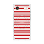 プレミアムスクエアケース with MagSafe［ Small Border - Red ］
