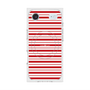 プレミアムスクエアケース with MagSafe［ Small Border - Red ］